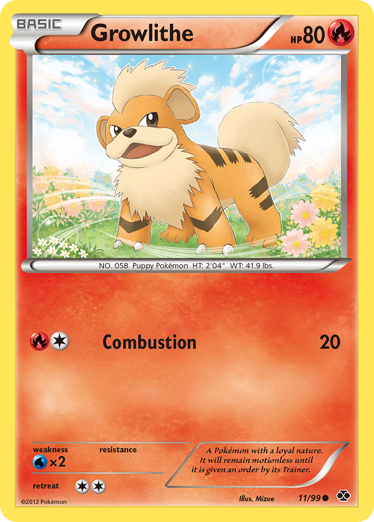 Growlithe (11/99) [Black & White: Next Destinies] | Dragon's Lair Comics and Fantasy Houston TX