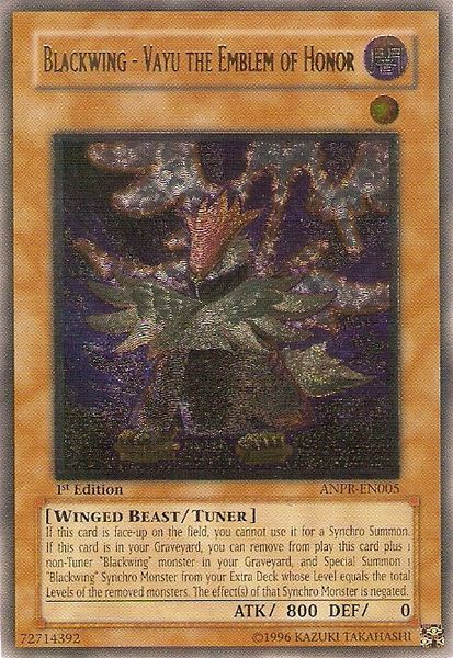 Blackwing - Vayu the Emblem of Honor (UTR) [ANPR-EN005] Ultimate Rare | Dragon's Lair Comics and Fantasy Houston TX