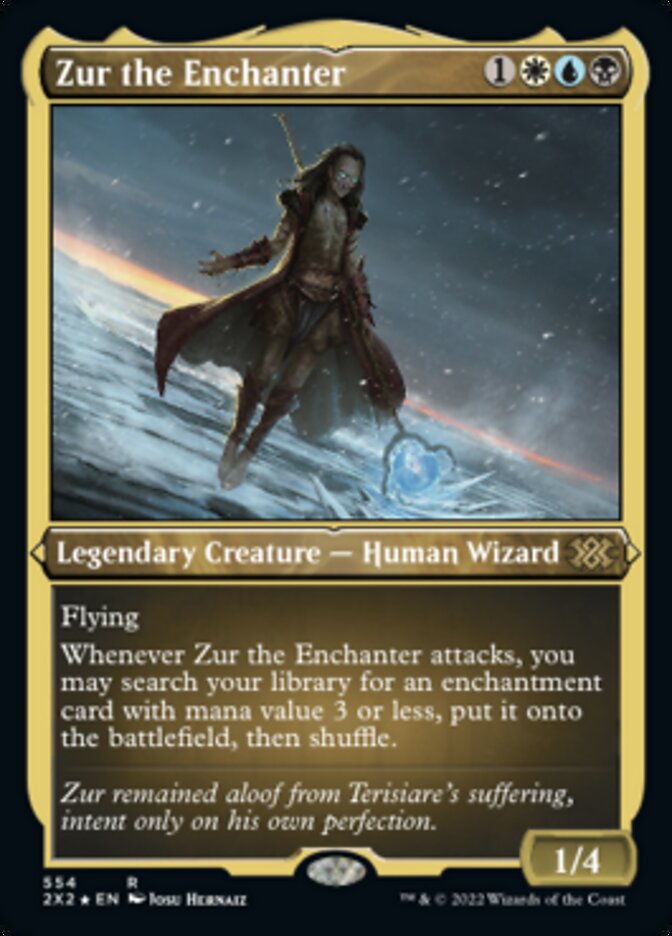 Zur the Enchanter (Foil Etched) [Double Masters 2022] | Dragon's Lair Comics and Fantasy Houston TX