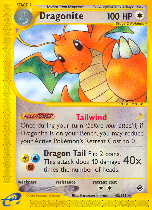 Dragonite (43/165) [Expedition: Base Set] | Dragon's Lair Comics and Fantasy Houston TX