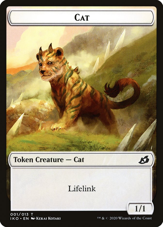 Cat Token [Ikoria: Lair of Behemoths Tokens] | Dragon's Lair Comics and Fantasy Houston TX