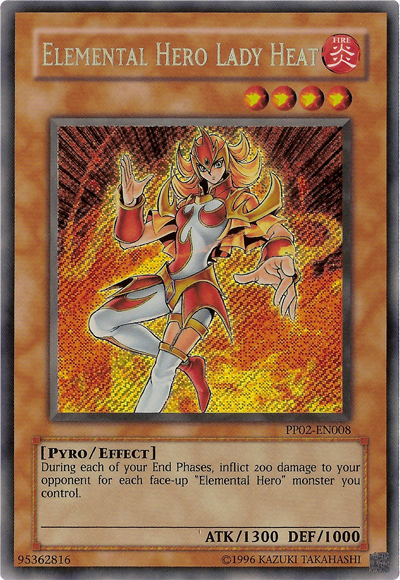 Elemental Hero Lady Heat [PP02-EN008] Secret Rare | Dragon's Lair Comics and Fantasy Houston TX