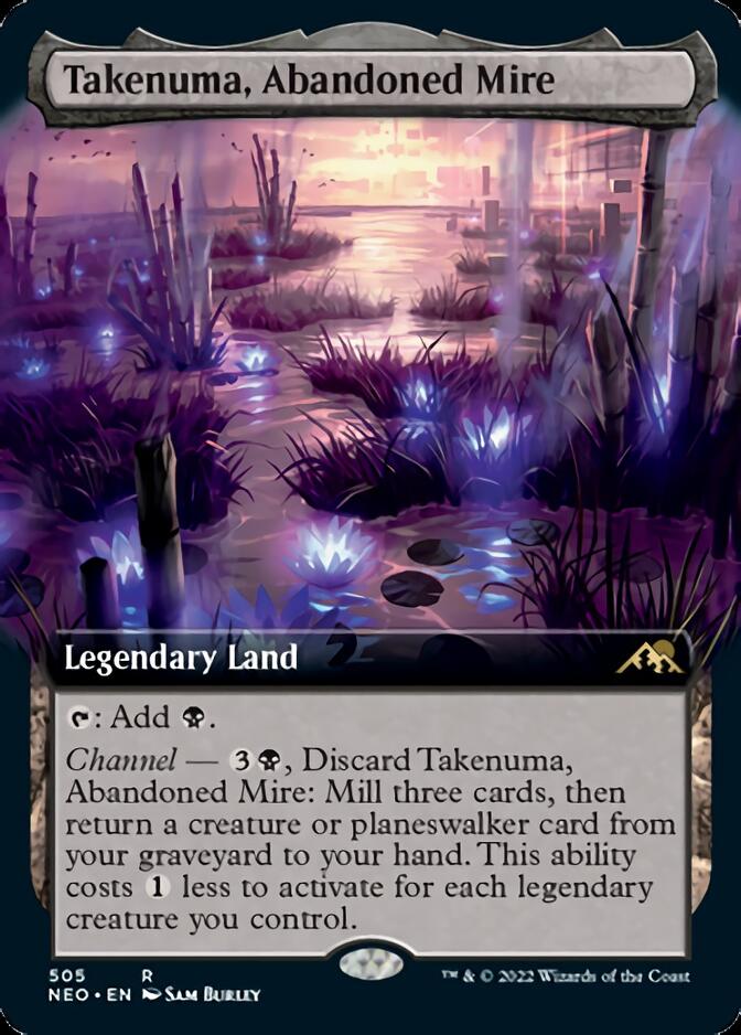 Takenuma, Abandoned Mire (Extended Art) [Kamigawa: Neon Dynasty] | Dragon's Lair Comics and Fantasy Houston TX