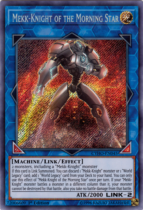 Mekk-Knight of the Morning Star [CYHO-EN045] Secret Rare | Dragon's Lair Comics and Fantasy Houston TX
