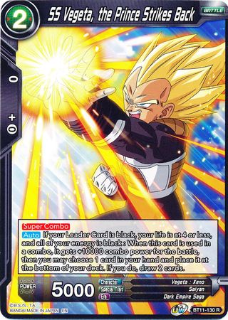 SS Vegeta, the Prince Strikes Back (BT11-130) [Vermilion Bloodline] | Dragon's Lair Comics and Fantasy Houston TX