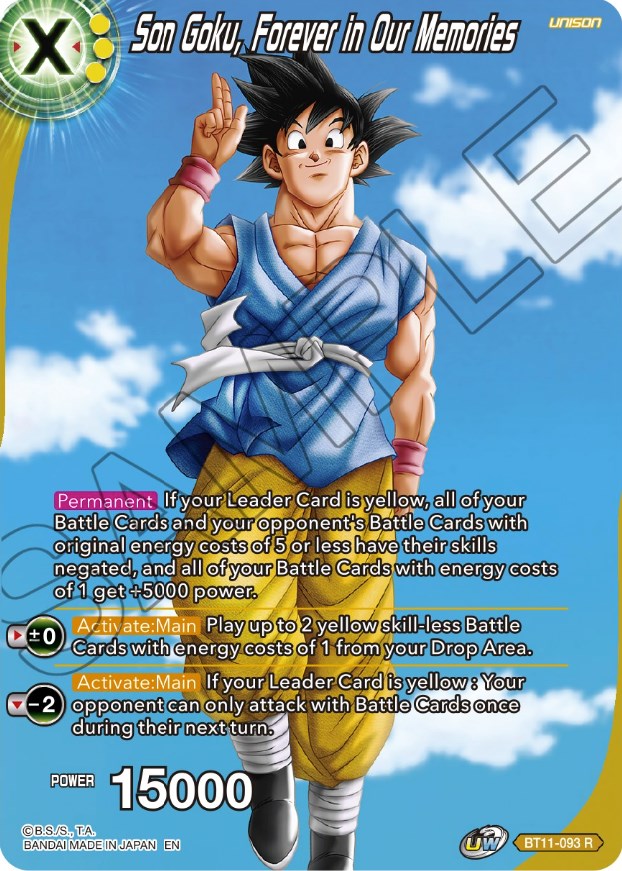 Son Goku, Forever in Our Memories (BT11-093) [Theme Selection: History of Son Goku] | Dragon's Lair Comics and Fantasy Houston TX