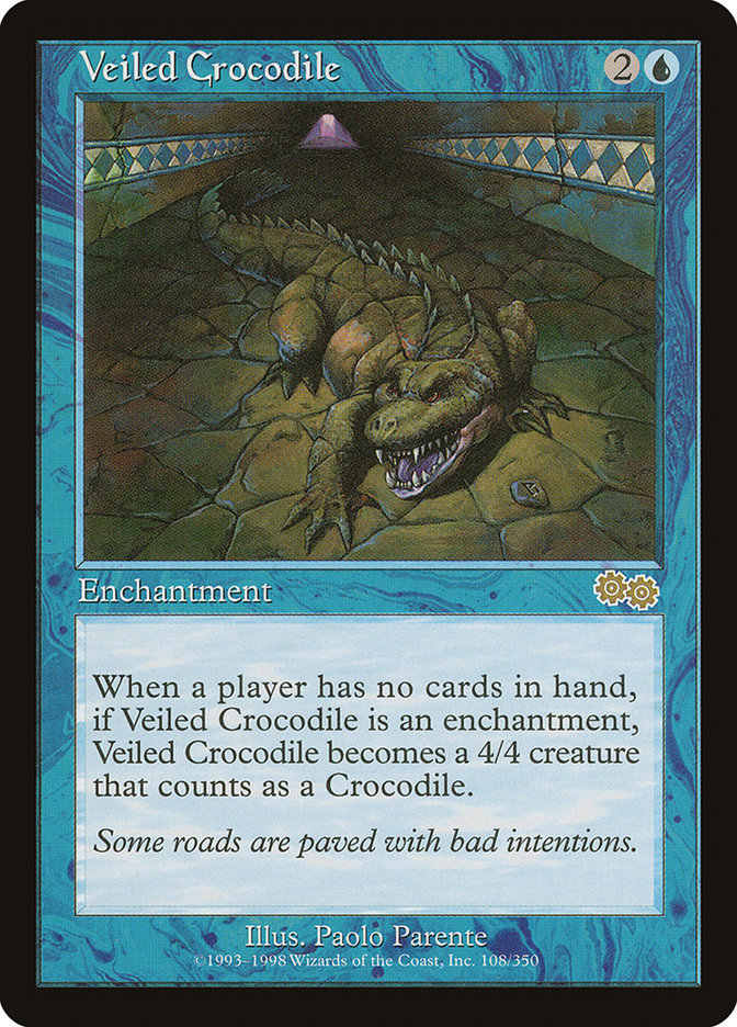 Veiled Crocodile [Urza's Saga] | Dragon's Lair Comics and Fantasy Houston TX