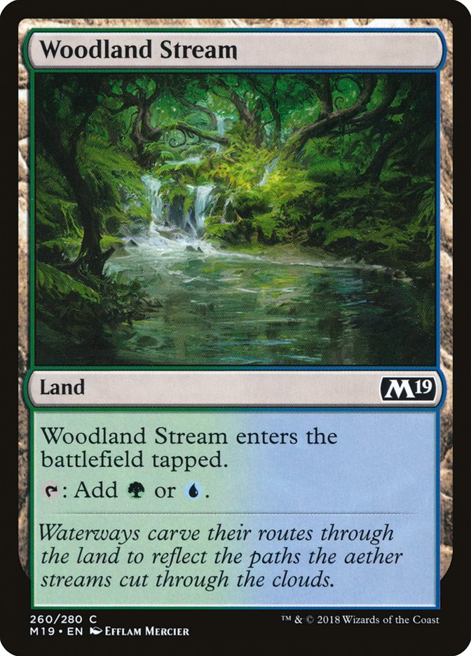 Woodland Stream [Core Set 2019] | Dragon's Lair Comics and Fantasy Houston TX