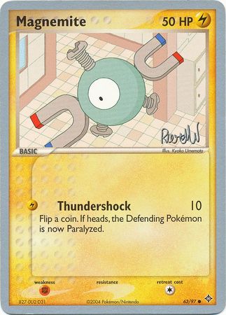 Magnemite (63/97) (Rocky Beach - Reed Weichler) [World Championships 2004] | Dragon's Lair Comics and Fantasy Houston TX