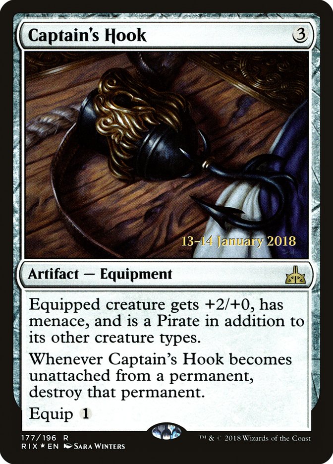 Captain's Hook [Rivals of Ixalan Prerelease Promos] | Dragon's Lair Comics and Fantasy Houston TX