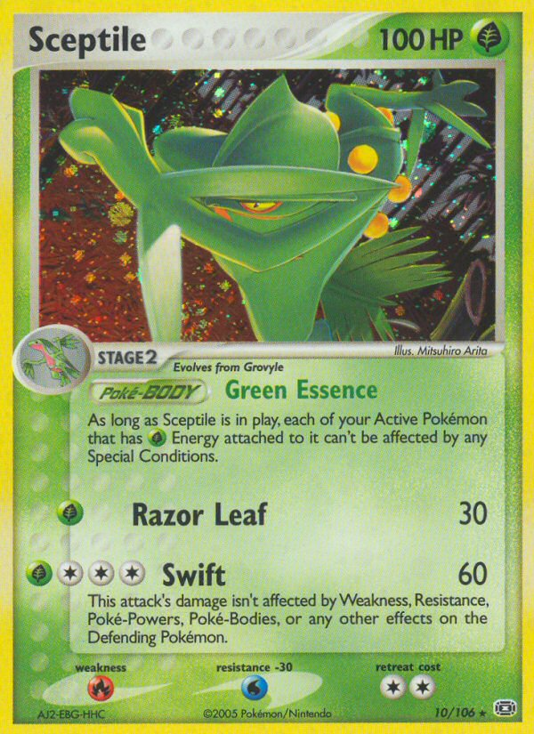 Sceptile (10/106) [EX: Emerald] | Dragon's Lair Comics and Fantasy Houston TX