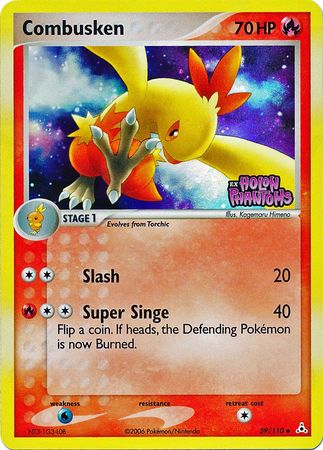 Combusken (39/110) (Stamped) [EX: Holon Phantoms] | Dragon's Lair Comics and Fantasy Houston TX