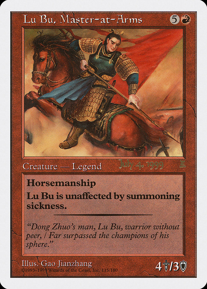 Lu Bu, Master-at-Arms (July 4, 1999) [Portal Three Kingdoms Promos] | Dragon's Lair Comics and Fantasy Houston TX