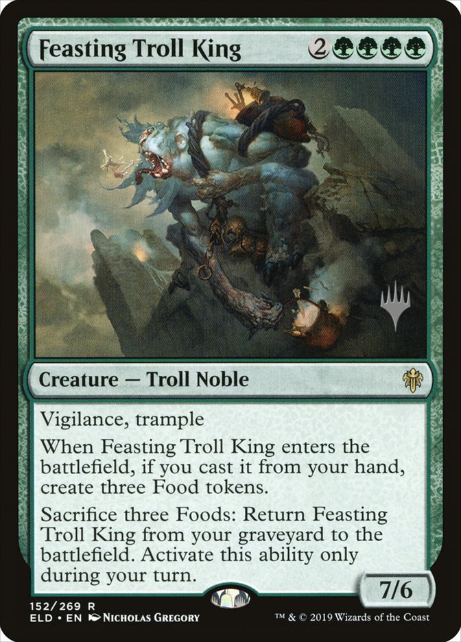 Feasting Troll King (Promo Pack) [Throne of Eldraine Promos] | Dragon's Lair Comics and Fantasy Houston TX