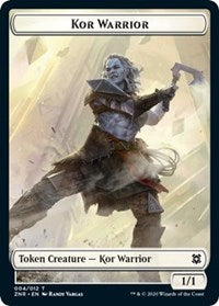 Kor Warrior // Plant Double-Sided Token [Zendikar Rising Tokens] | Dragon's Lair Comics and Fantasy Houston TX