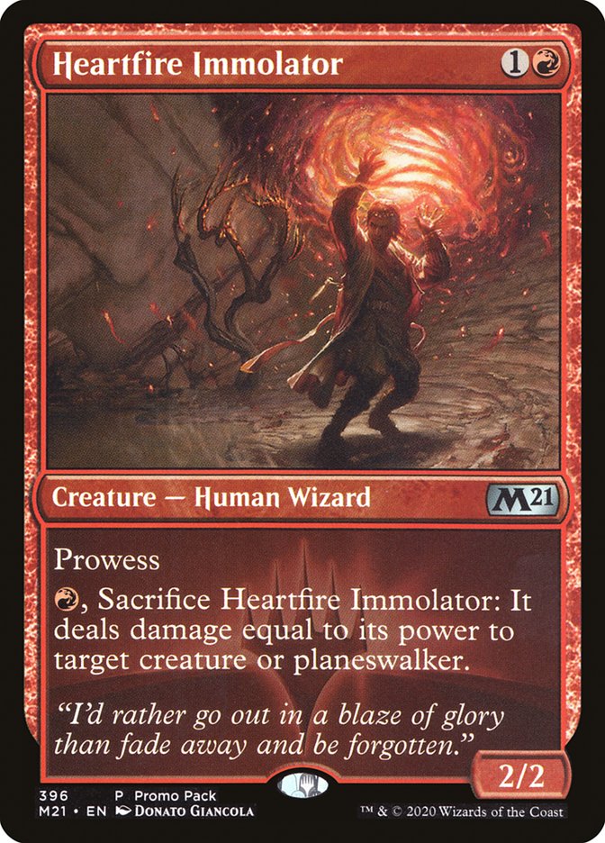 Heartfire Immolator (Promo Pack) [Core Set 2021 Promos] | Dragon's Lair Comics and Fantasy Houston TX