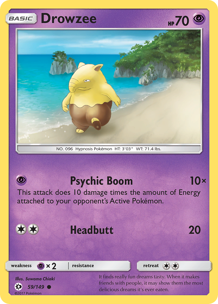 Drowzee (59/149) [Sun & Moon: Base Set] | Dragon's Lair Comics and Fantasy Houston TX