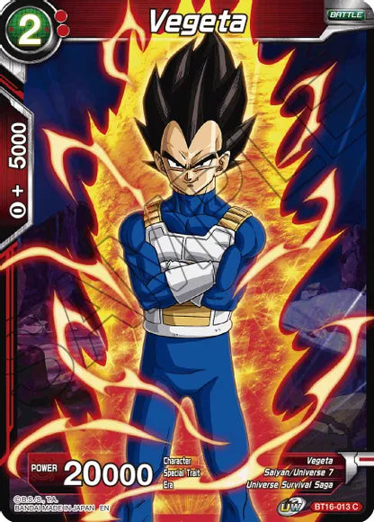 Vegeta (BT16-013) (BT16-013) [Realm of the Gods] | Dragon's Lair Comics and Fantasy Houston TX