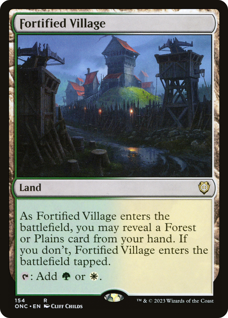 Fortified Village [Phyrexia: All Will Be One Commander] | Dragon's Lair Comics and Fantasy Houston TX