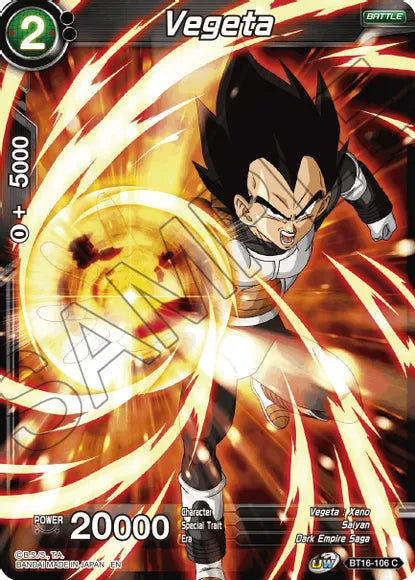 Vegeta (BT16-106) (BT16-106) [Realm of the Gods] | Dragon's Lair Comics and Fantasy Houston TX