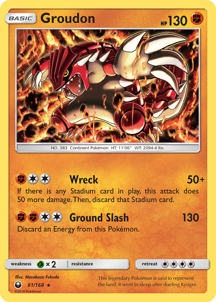 Groudon (81/168) [Sun & Moon: Celestial Storm] | Dragon's Lair Comics and Fantasy Houston TX