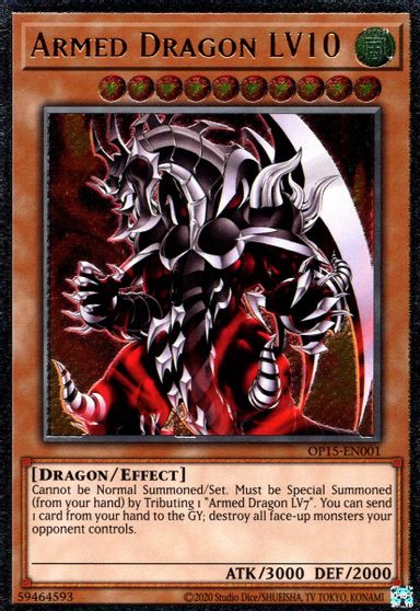 Armed Dragon LV10 [OP15-EN001] Ultimate Rare | Dragon's Lair Comics and Fantasy Houston TX