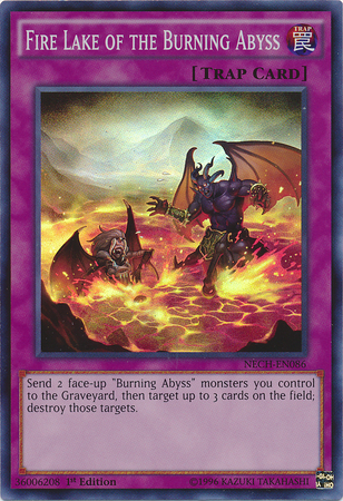 Fire Lake of the Burning Abyss [NECH-EN086] Super Rare | Dragon's Lair Comics and Fantasy Houston TX