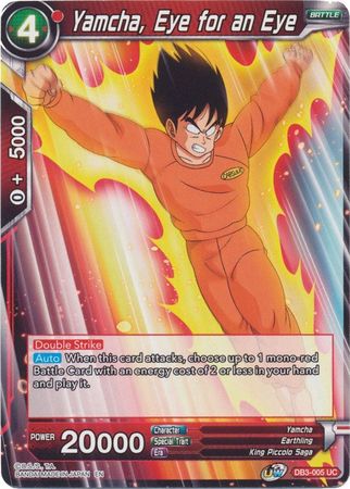 Yamcha, Eye for an Eye (DB3-005) [Giant Force] | Dragon's Lair Comics and Fantasy Houston TX