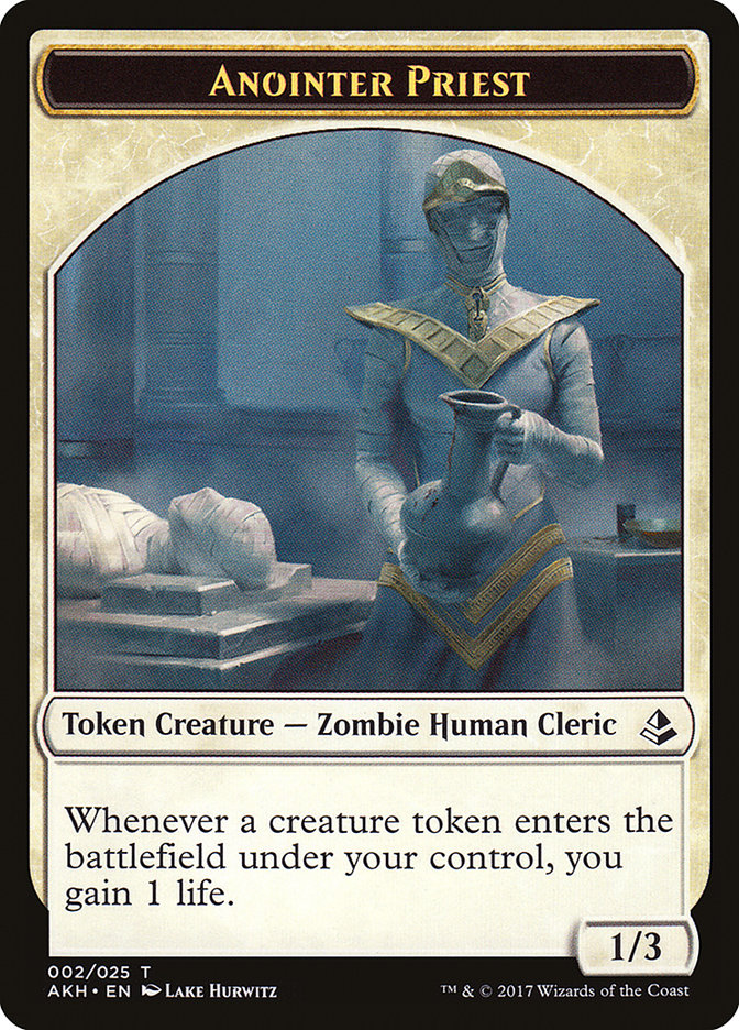 Anointer Priest Token [Amonkhet Tokens] | Dragon's Lair Comics and Fantasy Houston TX