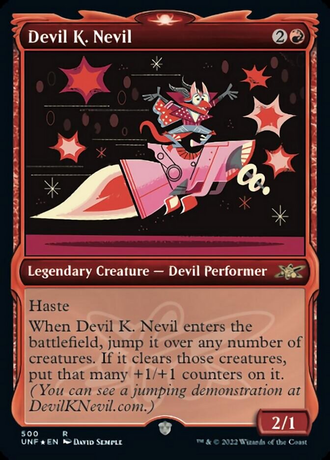 Devil K. Nevil (Showcase) (Galaxy Foil) [Unfinity] | Dragon's Lair Comics and Fantasy Houston TX