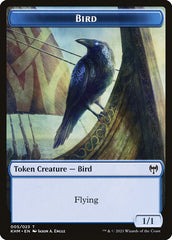 Treasure // Bird Double-Sided Token [Kaldheim Tokens] | Dragon's Lair Comics and Fantasy Houston TX