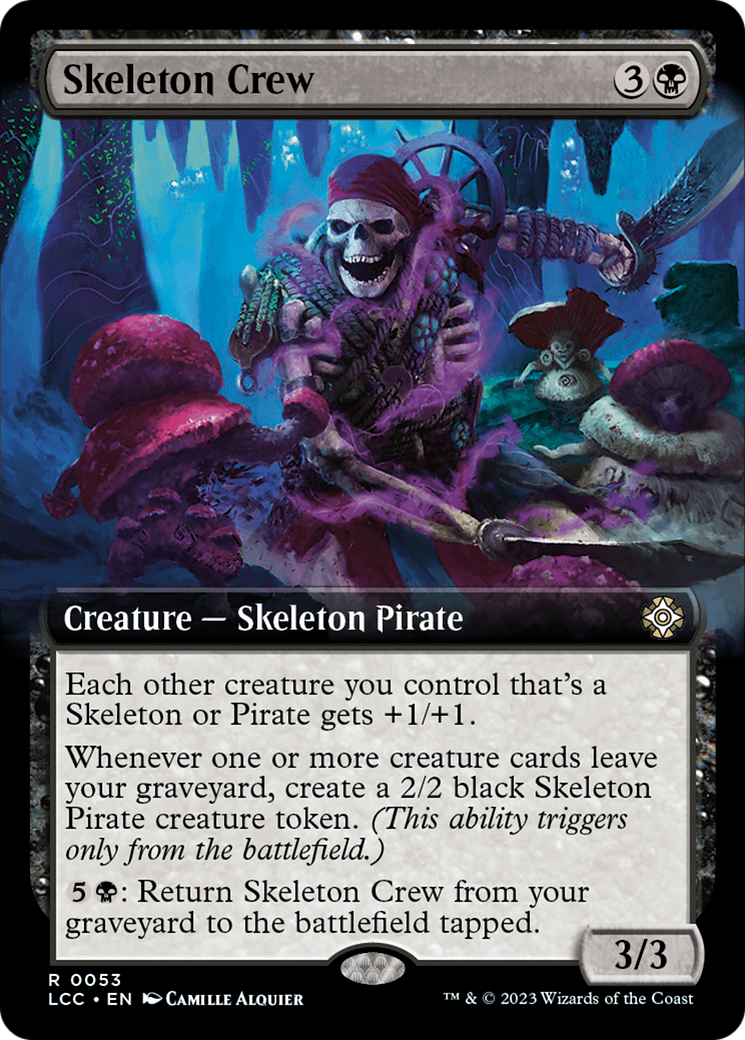 Skeleton Crew (Extended Art) [The Lost Caverns of Ixalan Commander] | Dragon's Lair Comics and Fantasy Houston TX