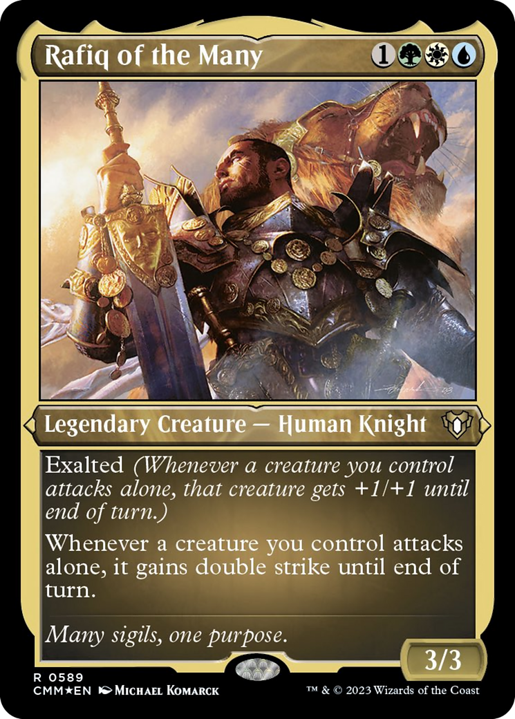 Rafiq of the Many (Foil Etched) [Commander Masters] | Dragon's Lair Comics and Fantasy Houston TX