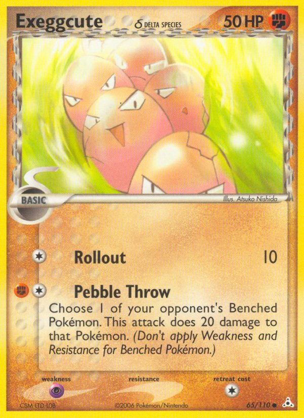 Exeggcute (65/110) (Delta Species) [EX: Holon Phantoms] | Dragon's Lair Comics and Fantasy Houston TX