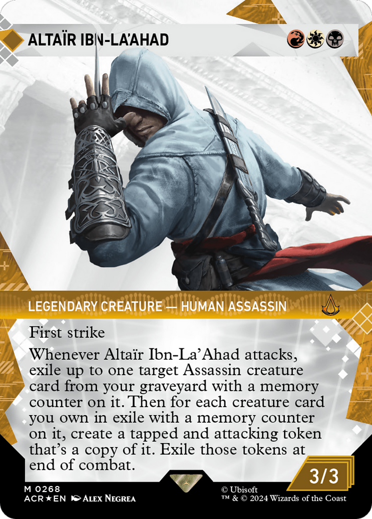 Altair Ibn-La'Ahad (Showcase) (Textured Foil) [Assassin's Creed] | Dragon's Lair Comics and Fantasy Houston TX