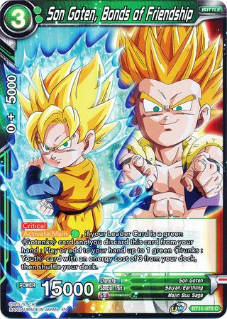 Son Goten, Bonds of Friendship (BT11-078) [Vermilion Bloodline 2nd Edition] | Dragon's Lair Comics and Fantasy Houston TX