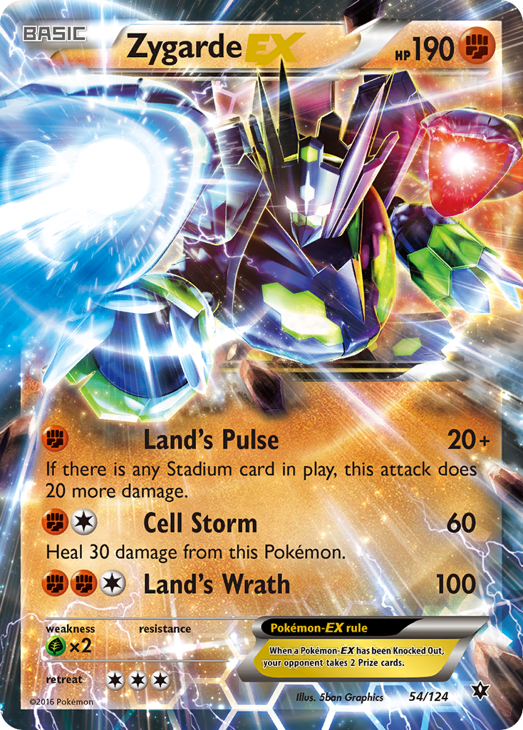 Zygarde EX (54/124) [XY: Fates Collide] | Dragon's Lair Comics and Fantasy Houston TX