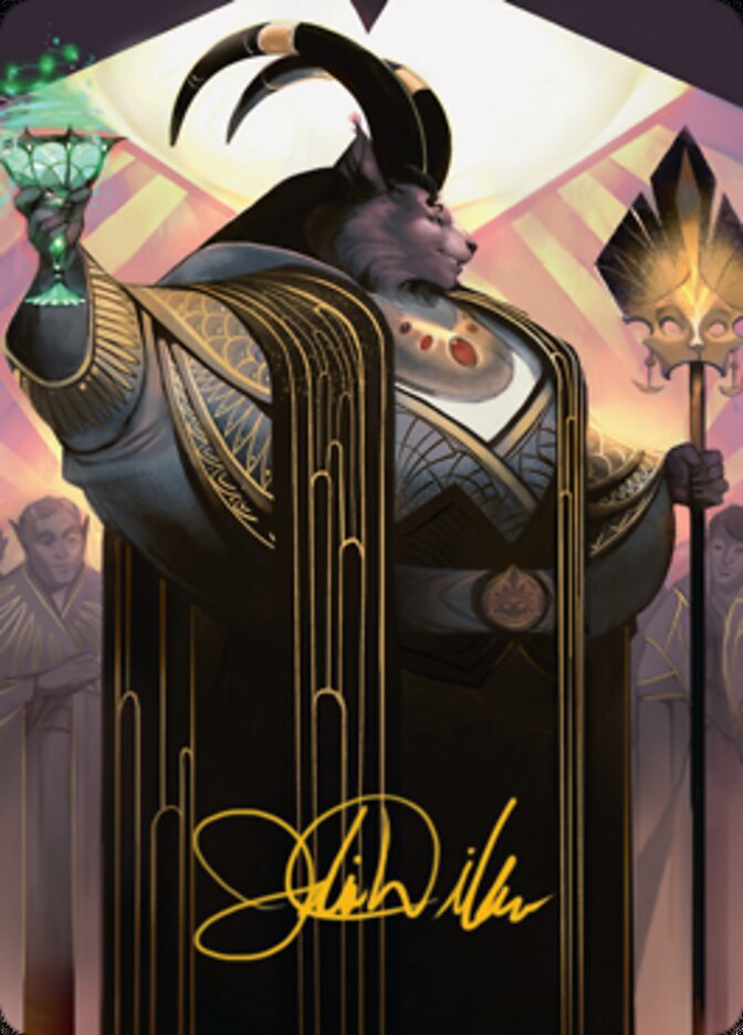 Jetmir, Nexus of Revels 2 Art Card (Gold-Stamped Signature) [Streets of New Capenna Art Series] | Dragon's Lair Comics and Fantasy Houston TX