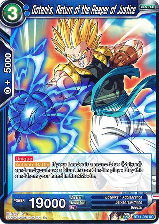 Gotenks, Return of the Reaper of Justice (BT11-056) [Vermilion Bloodline] | Dragon's Lair Comics and Fantasy Houston TX