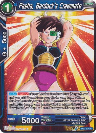 Fasha, Bardock's Crewmate (DB3-036) [Giant Force] | Dragon's Lair Comics and Fantasy Houston TX