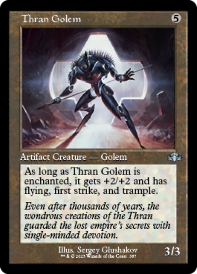 Thran Golem (Retro) [Dominaria Remastered] | Dragon's Lair Comics and Fantasy Houston TX