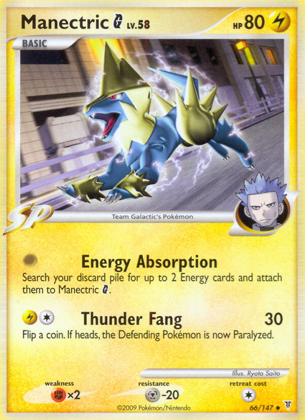 Manectric G (66/147) [Platinum: Supreme Victors] | Dragon's Lair Comics and Fantasy Houston TX