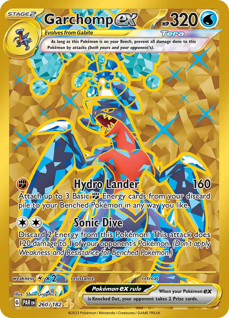 Garchomp ex (260/182) [Scarlet & Violet: Paradox Rift] | Dragon's Lair Comics and Fantasy Houston TX