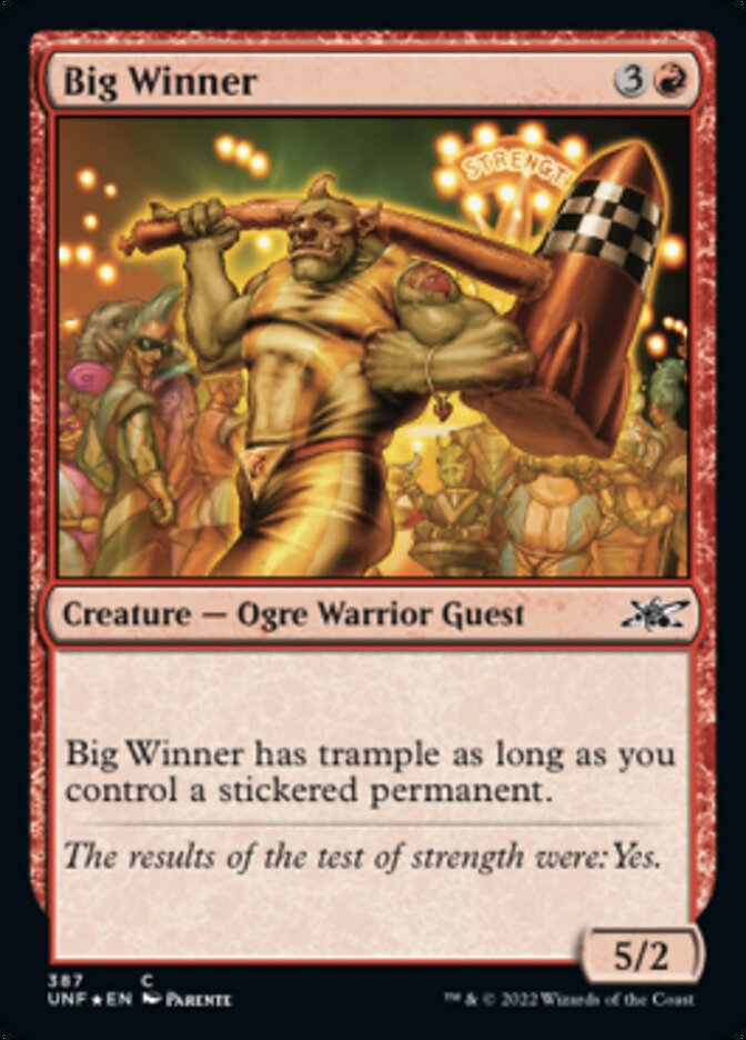 Big Winner (Galaxy Foil) [Unfinity] | Dragon's Lair Comics and Fantasy Houston TX