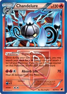 Chandelure (16/116) (Theme Deck Exclusive) [Black & White: Plasma Freeze] | Dragon's Lair Comics and Fantasy Houston TX