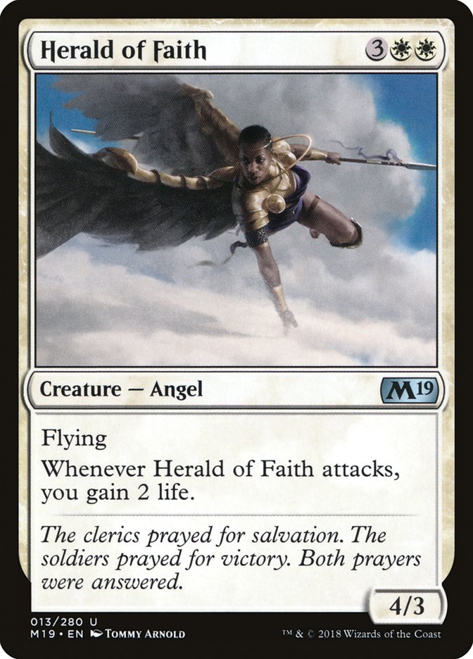 Herald of Faith [Core Set 2019] | Dragon's Lair Comics and Fantasy Houston TX