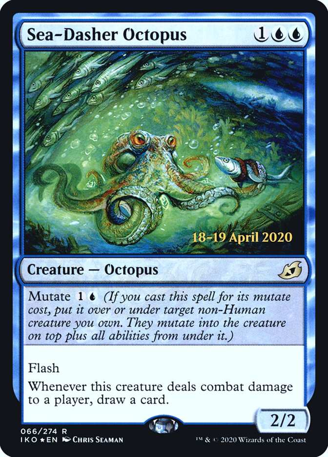 Sea-Dasher Octopus [Ikoria: Lair of Behemoths Prerelease Promos] | Dragon's Lair Comics and Fantasy Houston TX