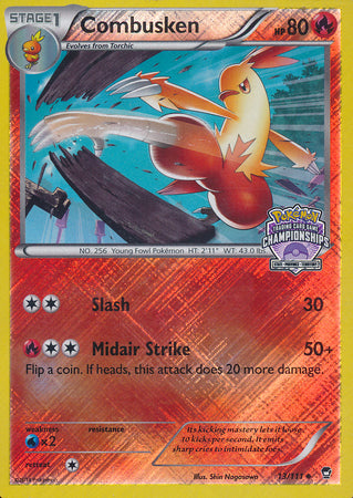 Combusken (13/111) (Championship Promo) [XY: Furious Fists] | Dragon's Lair Comics and Fantasy Houston TX