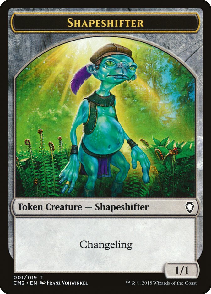 Shapeshifter Token [Commander Anthology Volume II Tokens] | Dragon's Lair Comics and Fantasy Houston TX