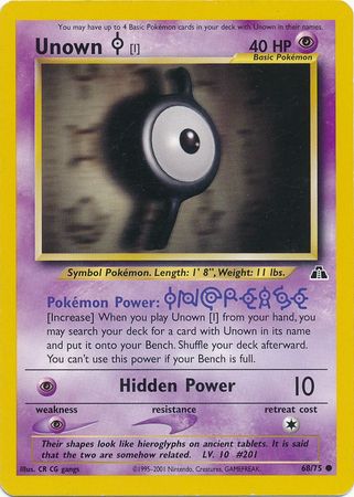 Unown [I] (68/75) [Neo Discovery Unlimited] | Dragon's Lair Comics and Fantasy Houston TX